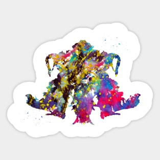 Rorschach inkblot test Sticker